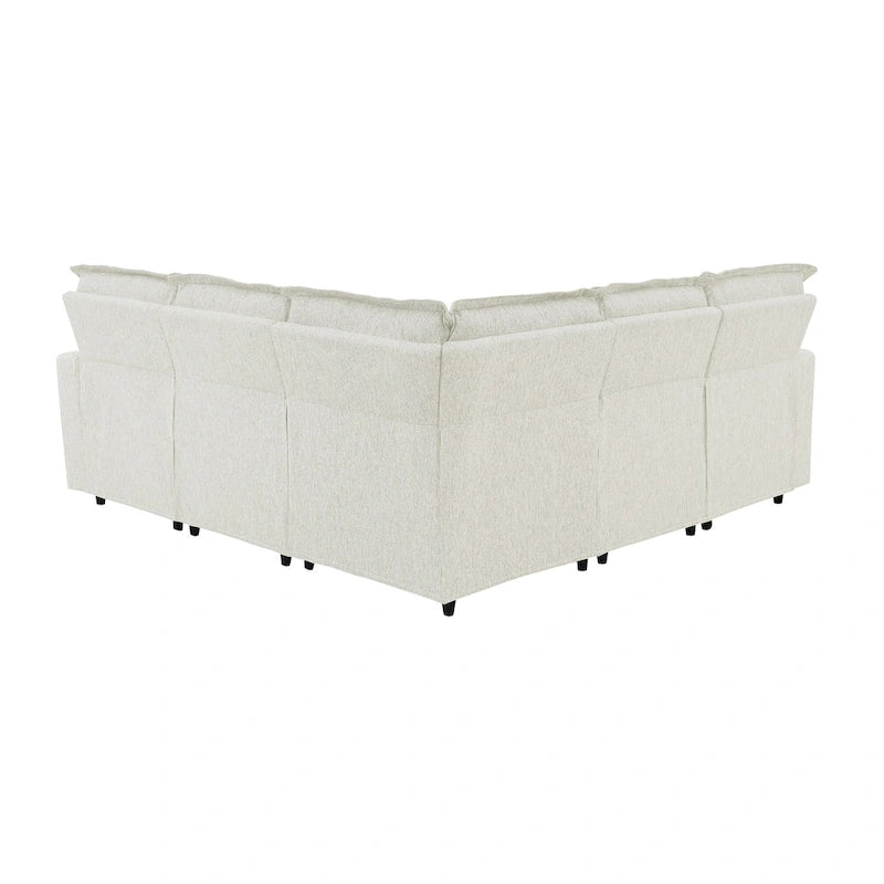 Poltrona Reclinabile Elettrica, Beige / Grigio, Seduta Singola, con Porta USB