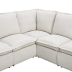Poltrona Reclinabile Elettrica, Beige / Grigio, Seduta Singola, con Porta USB