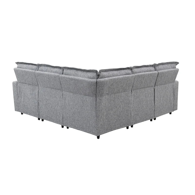 Poltrona Reclinabile Elettrica, Beige / Grigio, Seduta Singola, con Porta USB