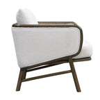 Set di 2 Poltrone Accent in Tessuto Sherpa, Poltrona Imbottita con Struttura in Legno Massello