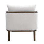 Set di 2 Poltrone Accent in Tessuto Sherpa, Poltrona Imbottita con Struttura in Legno Massello