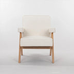 Poltrona Relax Marrone/Beige con Braccioli, Gambe in Legno Massello, 1 Posto