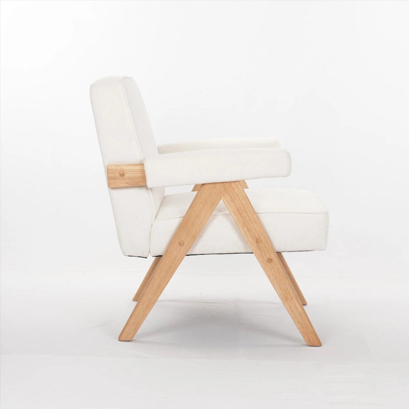 Poltrona Relax Marrone/Beige con Braccioli, Gambe in Legno Massello, 1 Posto