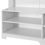 Appendiabiti moderno con scarpiera, portaoggetti, ripiani e pannello forato, per ingresso, corridoio e soggiorno