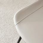 Set di 4 sedie da pranzo, sedia da pranzo familiare con schienale in pelle, comoda sedia da cucina con cuscino extra largo