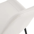 Set di 4 sedie da pranzo, sedia da pranzo familiare con schienale in pelle, comoda sedia da cucina con cuscino extra largo