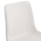 Set di 4 sedie da pranzo, sedia da pranzo familiare con schienale in pelle, comoda sedia da cucina con cuscino extra largo