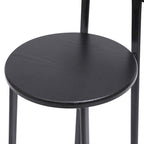Set di 3 sgabelli da bar in legno 27H con poggiapiedi, facile da montare, per sala da pranzo, cucina