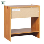 Comodino moderno Walker Edison con 1 cassetto in legno massello e montaggio facile