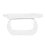 Tavolino moderno a nuvola con piano spesso 1,5 pollici, tavolino laterale irregolare stile crema con gambe curve, tavolino d'accento dal design unico