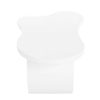 Tavolino moderno a nuvola con piano spesso 1,5 pollici, tavolino laterale irregolare stile crema con gambe curve, tavolino d'accento dal design unico