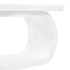 Tavolino moderno a nuvola con piano spesso 1,5 pollici, tavolino laterale irregolare stile crema con gambe curve, tavolino d'accento dal design unico
