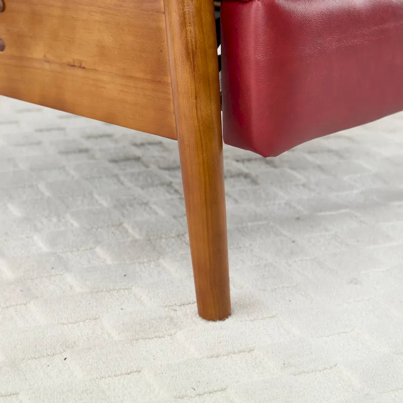 Chaise longue regolabile bordeaux 26.38