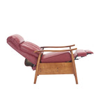 Chaise longue regolabile bordeaux 26.38