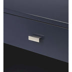 Tavolino in stile Mid-Century con cassetto Blu Navy – 1 persona