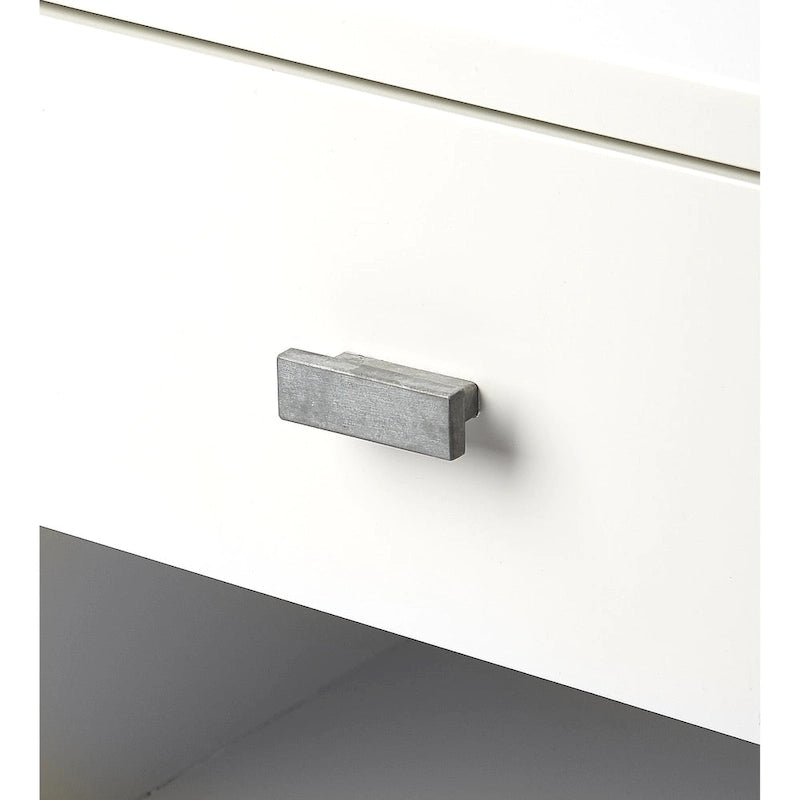 Tavolino in stile Mid-Century con cassetto Blu Navy – 1 persona