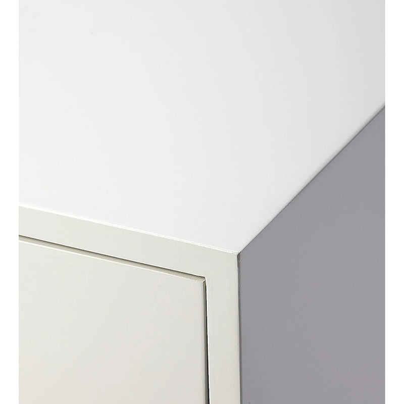 Tavolino in stile Mid-Century con cassetto Blu Navy – 1 persona