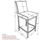 Set di 2 Sgabelli da Bancone Contemporanei - N/A