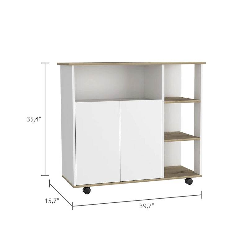 FM Furniture Serbia Isola Cucina, Un Armadietto, Quattro Ripiani Aperti
