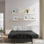 Materasso per futon in memory foam full size (matrimoniale) nero Milliard