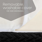 Materasso per futon in memory foam full size (matrimoniale) nero Milliard