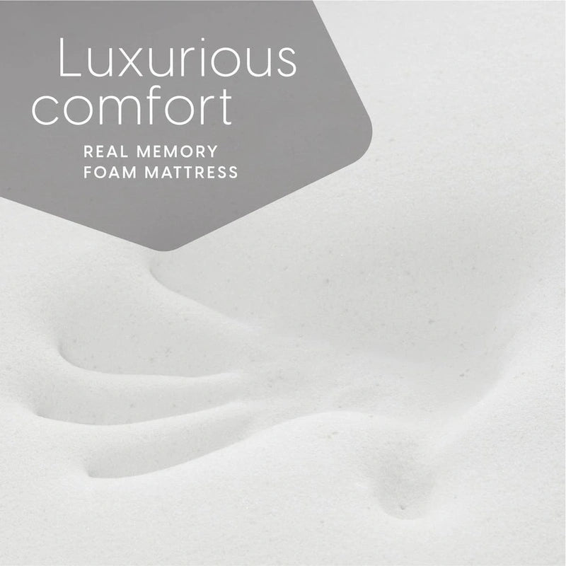 Materasso per futon in memory foam full size (matrimoniale) nero Milliard