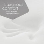 Materasso per futon in memory foam full size (matrimoniale) nero Milliard