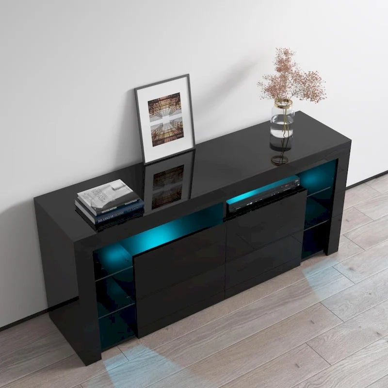 Mobili Mobile TV Moderno Minelli da 61 pollici Lucido