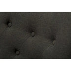 Sedie con schienale ad ala imbottite con borchie argentate in legno massello Roundhill Furniture (Set di 2)