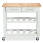 Carrello da cucina – Legno naturale, multicolore, 1 persona