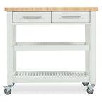 Carrello da cucina – Legno naturale, multicolore, 1 persona