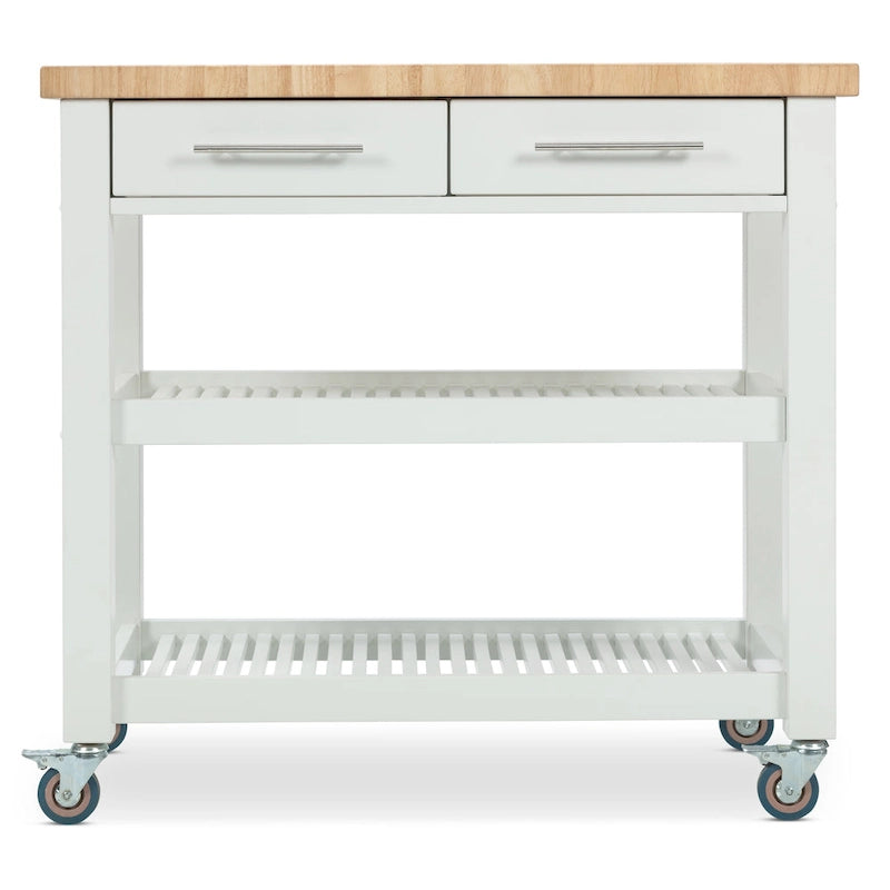Carrello da cucina – Legno naturale, multicolore, 1 persona