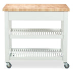 Carrello da cucina – Legno naturale, multicolore, 1 persona