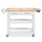 Carrello da cucina – Legno naturale, multicolore, 1 persona