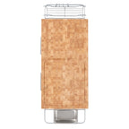 Carrello da cucina – Legno naturale, multicolore, 1 persona