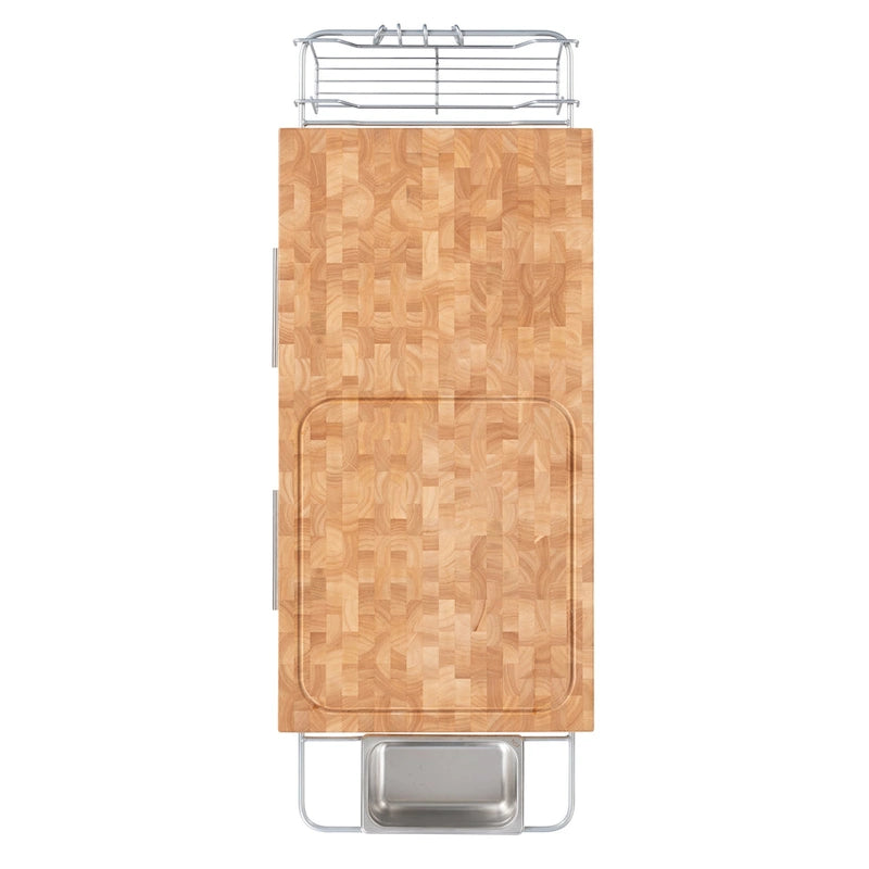 Carrello da cucina – Legno naturale, multicolore, 1 persona