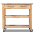Carrello da cucina – Legno naturale, multicolore, 1 persona