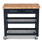Carrello da cucina – Legno naturale, multicolore, 1 persona