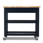 Carrello da cucina – Legno naturale, multicolore, 1 persona
