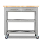 Carrello da cucina – Legno naturale, multicolore, 1 persona
