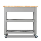Carrello da cucina – Legno naturale, multicolore, 1 persona