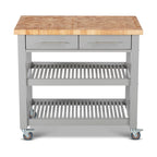 Carrello da cucina – Legno naturale, multicolore, 1 persona
