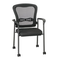 Sedia visitatore con schienale traspirante e supporto lombare integrato