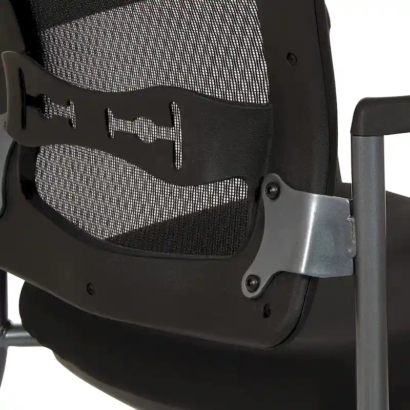 Sedia visitatore con schienale traspirante e supporto lombare integrato