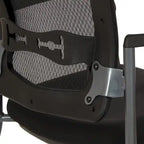 Sedia visitatore con schienale traspirante e supporto lombare integrato