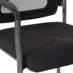 Sedia visitatore con schienale traspirante e supporto lombare integrato