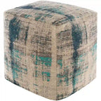 Pouf cubo moderno astratto Livabliss Elina da 45,72 cm