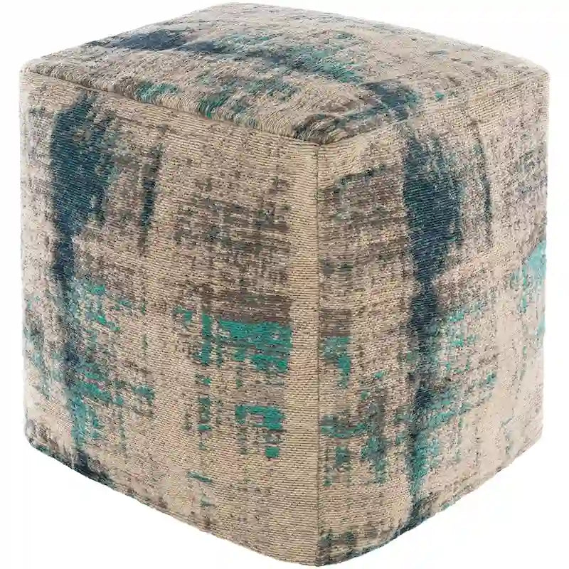Pouf cubo moderno astratto Livabliss Elina da 45,72 cm