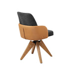 Sedia da scrivania Art Leon Mid-century Modern imbottita per ufficio in casa