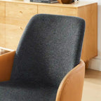 Sedia da scrivania Art Leon Mid-century Modern imbottita per ufficio in casa